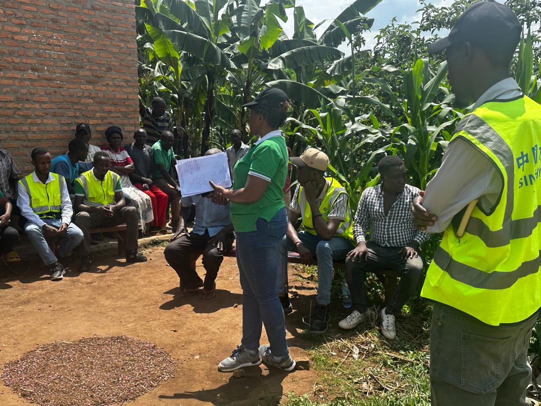 Community discussion during outreach activity